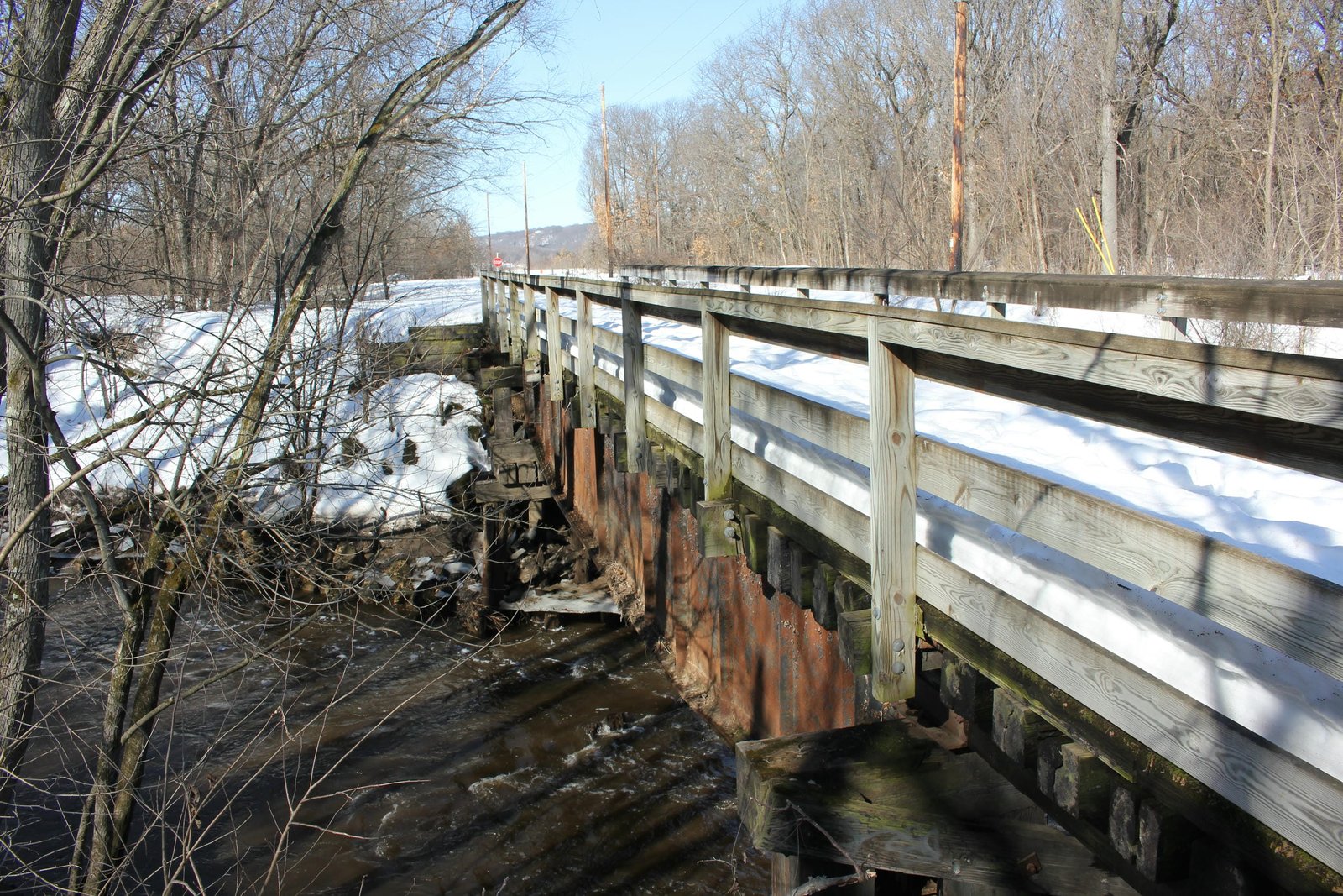 Looking west